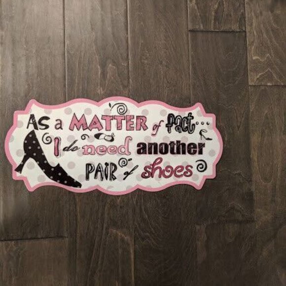 17" GIRLY girl Shoes Heels Beauty cutout retro USA STEEL plate display ad Sign - Picture 2 of 3